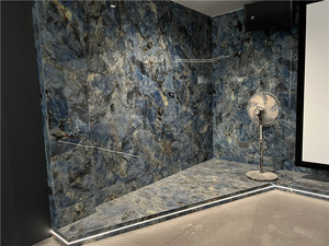 Polished <strong>Blue</strong> Gem <strong>Countertop</strong> Sintered Stone Porcelain Slab <strong>Marble</strong> Surface - Product Image 3