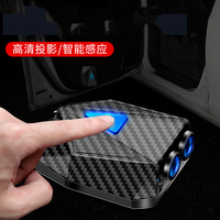 Chargement USB Universel 3D Dessin Animé Film Laser Dynamique Rechargeable Carbone LED Porte de Voiture Bienvenue Logo Projecteur Lumières
