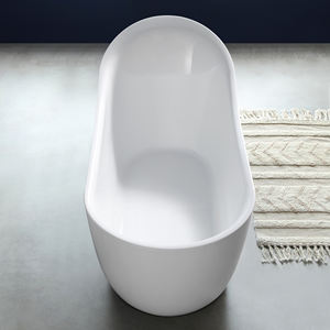 Baignoire autoportante ovale extra-large en acrylique blanc, certifiée CUPC, écologique, élégante, avec plusieurs options de couleurs, 67 pouces - Product Image 1