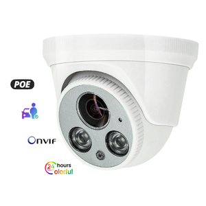 กล้องวงจรปิด PoE IR แบบโดมสำหรับภายนอกอาคาร ความละเอียด 5MP ปรับหมุนได้ เลนส์ 2.7-12 มม. เชื่อมต่อผ่าน RJ45 ไมโครโฟนในตัว ตรวจจับความเคลื่อนไหว รองรับ NVR 360 - Product Image 1