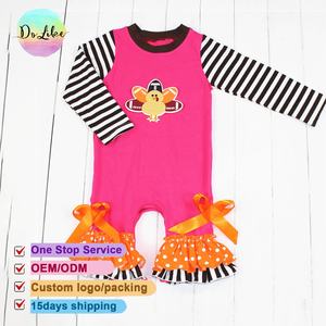 ชุดจั๊มสูทไก่งวงวันขอบคุณพระเจ้าชุดรอมเปอร์สำหรับเด็กทารกแรกเกิดเสื้อผ้าบูติกสำหรับเด็กผู้หญิงเด็กผู้ชายวัยหัดเดิน - Product Image 2