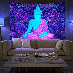 Tapiz de Mandala indio XinLan, tapiz colgante de pared, tapiz psicodélico gitano bohemio, tapiz de <span class=keywords><strong>brujería</strong></span> - Product Image 1