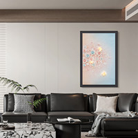 Peinture décorative encadrée en relief 3D, fleurs et oiseaux modernes et simples, origine Chine, pour salon, chambre à coucher