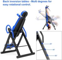 Mesa de Inversión Plegable de Aluminio Reforzado para Fitness en Casa, Compacta, Antideslizante, Altura Ajustable, Estirador de Espalda Unisex Personalizable