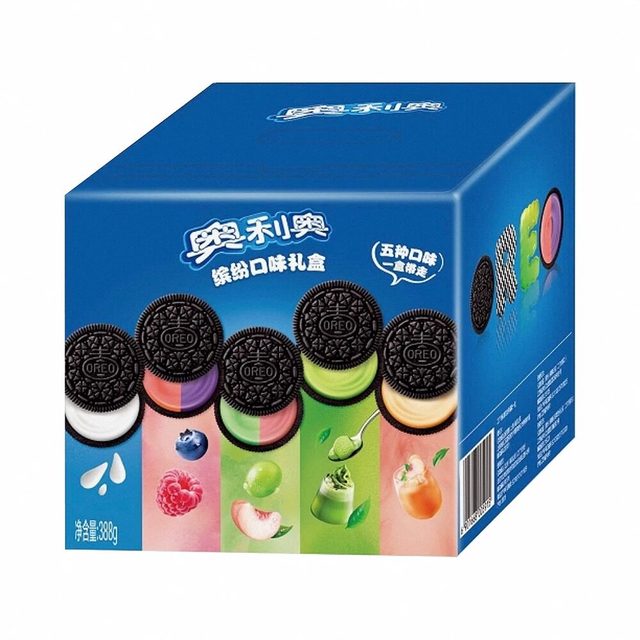 Asian Snacks Low Price Wholesale New Products Launched Oreo Gift Box Multiple Flavors Mixed 388g