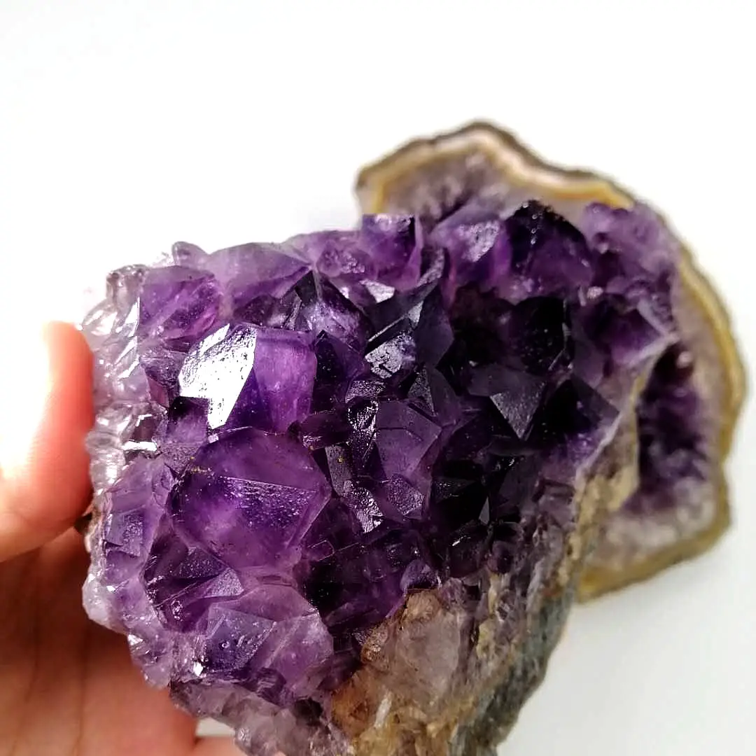 Healing Amethyst Geode Kunzite Cluster Amethyst Quartz Natural for Decoration Bridal Belt Carved Cheap Crystal Stones