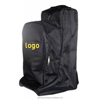 Sac de transport personnalisable multipoches avec fermeture éclair pour bottes d'équitation et casque, amovible, pour équitation occidentale et anglaise, rangement pour protections et bottes