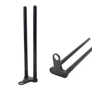 Alarmes de morsure pour la pêche à la <span class=keywords><strong>carpe</strong></span>, accessoires <span class=keywords><strong>en</strong></span> alliage d'aluminium, barres d'accrochage noires, système coupe-vent, matériel pour pêcher, 10 pièces - Product Image 2