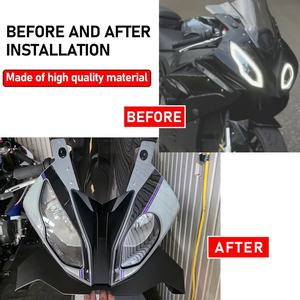 Para Bmw S1000RR 2015 2016 <span class=keywords><strong>2017</strong></span> 2018 nueva motocicleta Downforce Naked Frontal Spoilers Winglet aerodinámico Wing Front Spoiler Kit - Product Image 5