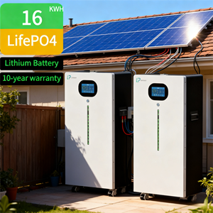 ระบบพลังงานแสงอาทิตย์แบบติดผนัง แยกส่วนได้ มาตรฐาน IP65 ระบบไฮบริด 15 กิโลวัตต์ แบตเตอรี่ลิเธียมไอออน LiFePO4 ความจุ 32 กิโลวัตต์ชั่วโมง - Product Image 1