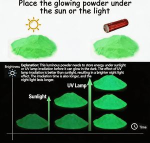 Vente directe d'usine, poudre luminescente, poudre qui brille dans le noir, pigment photoluminescent pour les arts et l'artisanat, jouets luminescents - Product Image 1