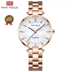 MINI FOCUS 224 wholesale unique lady quartz watch costume Stainless steel band Luminous in stock Water proof Leisure wrist watch