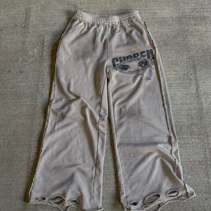 Pantalon de survêtement vintage personnalisé pour homme, délavé à l'acide, délavé par le soleil, déchiré, ample, droit, jogging, hip hop, taille élastique, numérique - Product Image 5