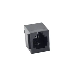RJ9 4Pin印刷电路板模块化插孔4芯电话插孔4P4C母印刷电路板连接器