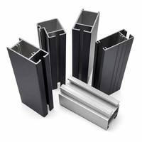 Profilé d'extrusion en aluminium anodisé pour fenêtres et portes coulissantes, profilé de cadre en aluminium 6063 T5