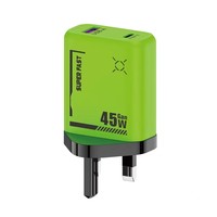 Cargador Superrápido de 45 W para Teléfono Móvil, Cargador de Viaje USB-C con Cable USB C, Carga Rápida de 45 W, Adaptador de Corriente USB Tipo C PD