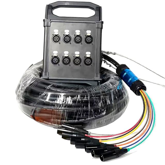 OEM Professional Audio Snake Cable With Stage Box for 8/12/16/20/24/32/40 Channel Multi Core XLR PRO Audio Wire for 10/20/30/50m