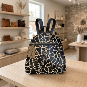 Women's Solid Pattern Genuine Leather Luxury Eco-Friendly Customizable Large Capacity Travel <b>Backpack</b> Zipper Customized Color - Product Image 3