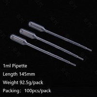 Pipette jetable en plastique de 0,005 ml à 10 ml, fournitures de laboratoire, instrument de test, équipement, pipette Pasteur, tube souple pour parfum