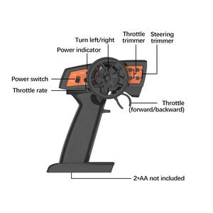 2.4G Plastic 1/14 4wd 4X4 Rtr Simulatie Oranje Wit Zwart Wrangler Auto 'S Afstandsbediening Rc Crawler Truck Voor Jongens En Kinderen Speelgoed - Product Image 4