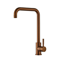 Robinet de cuisine monocommande ZY-K102L en acier inoxydable SS 304, montage sur plan, pour évier, usine du Zhejiang