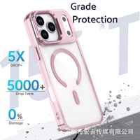 Coque antichoc en PC avec coussin d'air interne et cadre de protection en aluminium pour appareil photo, boutons métalliques, pour iPhone 18 17 Pro Max 15 16 16 Pro