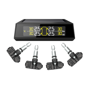 Posicionamiento automático coche 4 neumáticos TPMS Obd reinicio Solar control de presión de neumáticos sensores internos sistema sensores en el interior - Product Image 1