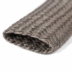 -40 ° De la lettre C à la <span class=keywords><strong>150</strong></span> ° Gaine de câble tressée haute température C, blindage EMI, gaine de câblage flexible pour applications automobiles et aérospatiales - Product Image 6