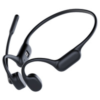 Casque à conduction osseuse S18m transfrontalier avec microphone Bluetooth 5.3, étanche IPX6, batterie longue durée, idéal pour la course et le sport