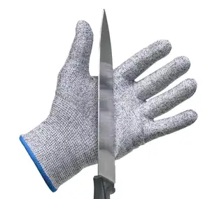 Niveau 5 gants de cuisine en métal résistant aux coups de couteau, coupe de boucherie, gants de sécurité pour le jardinage