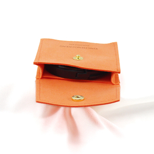 Pochette d'emballage pour bijoux écologiques personnalisée avec intérieur en cuir et microfibre en daim - Product Image 6