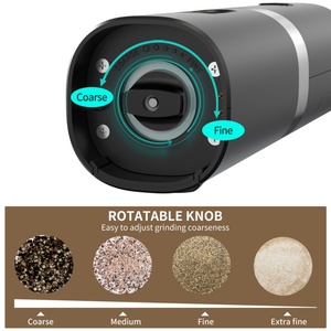 Easy to Use Stocked Base-Charging Electric Salt and <b>Pepper</b> <b>Grinder</b> Set Usb-C Rechargeable Automatic Salt and <b>Pepper</b> <b>Grinder</b> Set - Product Image 4