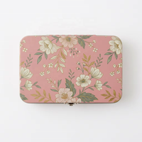 Petite boîte en métal à charnière avec logo personnalisé, mini boîte rectangulaire vide pour cosmétiques, étui pour parfum solide, baume, palette de fards à paupières, emballage