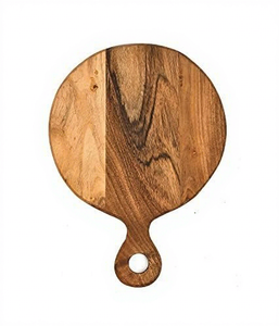 Tabla de Cortar de Madera Hecha a Mano para Cocina, Tabla de Cortar de Madera Maciza Premium para Cortar Verduras, Frutas, Carne, Pan, Natural - Product Image 5