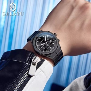 Reloj de lujo GELATU con esfera clásica, resistente al agua, luminoso, de cuarzo para hombre, moderno, original, de marca, a la moda. - Product Image 6