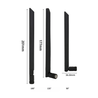Antenne de communication omnidirectionnelle à polarisation verticale RP-SAM 5.0dbi double bande 2,4 GHz et 5 GHz pour routeur sans fil et carte réseau