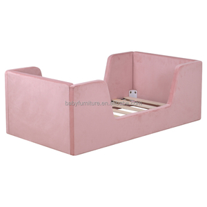 <span class=keywords><strong>Cama</strong></span> Individual de Peluche <span class=keywords><strong>Rosa</strong></span> para Niños, Segura y Ensamblable, <span class=keywords><strong>Cama</strong></span> Alta de Alta Calidad para Niños, Muebles Infantiles Personalizados de Fábrica al por Mayor - Product Image 4