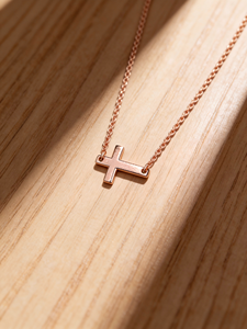 925 Sterling <b>Silver</b> Cross Shape Minimalist Christian Necklace for Women Romantic Pendant Gift - Product Image 5