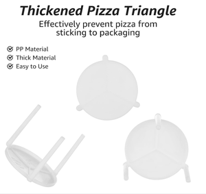 Venta al por mayor PP Plastic Triangle <span class=keywords><strong>Pizza</strong></span> Saver Topper Stands Desechables White <span class=keywords><strong>Pizza</strong></span> Trípodes - Product Image 2