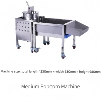 Nouvelle machine à popcorn à gaz 220V pour boulangeries et restaurants, revêtement uniforme à chaque fois