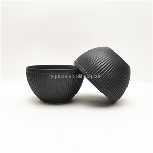 <span class=keywords><strong>Service</strong></span> de vaisselle en céramique rustique noir émaillé, assiettes et bols en <span class=keywords><strong>porcelaine</strong></span> blanche pour la maison et les restaurants - Product Image 6