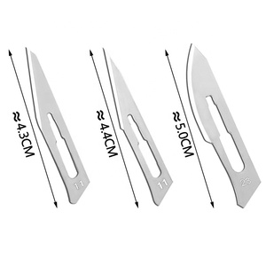 Scalpels ophtalmiques stériles jetables certifiés CE # 18 Lames chirurgicales à bord manuel aiguisé pour procédures ophtalmiques <span class=keywords><strong>Farhan</strong></span> Co - Product Image 5