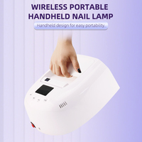 Lampe UV LED portable de qualité supérieure 128W double bande avec mini lampe torche rechargeable pour le séchage du gel à domicile et en salon