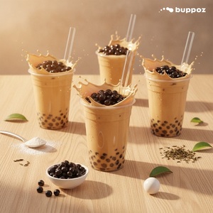 ไข่มุกบับเบิ้ลที ท๊อปิโอก้าบอลส์-ท๊อปิโอก้าสีดำ 5 ชิ้น/กล่อง ได้รับการรับรองมาตรฐาน HACCP และฮาลาล - Product Image 6