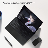 Nouvel étui clavier OEM/ODM 12,3 pouces pour Surface Pro 3/4/5/6/7, rétroéclairage RGB sans fil, USB-C, ultra-fin, multi-touchpad