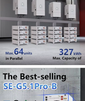Batterie de stockage solaire Deye SE-G5.1Pro-B LiFePO4 100Ah 51.2V 327kWh la plus vendue, 6000 cycles, garantie 5 ans pour usage résidentiel