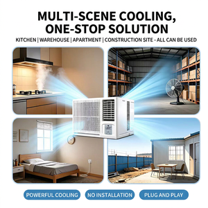 Climatiseur de fenêtre 12000 Btu 1,5 CV, refroidissement uniquement, température constante, télécommande, silencieux, pour hôtel et usage domestique, Maintai - Product Image 6