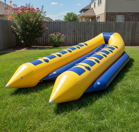 Bote Inflable de Pesca, Tubo Remolcable de PVC, Material para Deportes Acuáticos al Aire Libre, Diversión, Banana Boat Flotante Personalizado