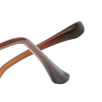 BONA Feuille Lunettes Rectangle Lunettes Optique Acétate Métal Mix Lunettes Cadre pour Myopie Lentille Noir