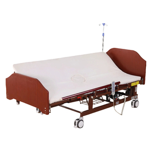Cama <span class=keywords><strong>de</strong></span> Enfermería Eléctrica Completa con Barandillas <span class=keywords><strong>de</strong></span> Madera, Cama <span class=keywords><strong>de</strong></span> Cuidado en el Hogar con Elevación <span class=keywords><strong>de</strong></span> Respaldo, Elevación <span class=keywords><strong>de</strong></span> Piernas y Asistencia para Girar para la Recuperación - Product Image 2